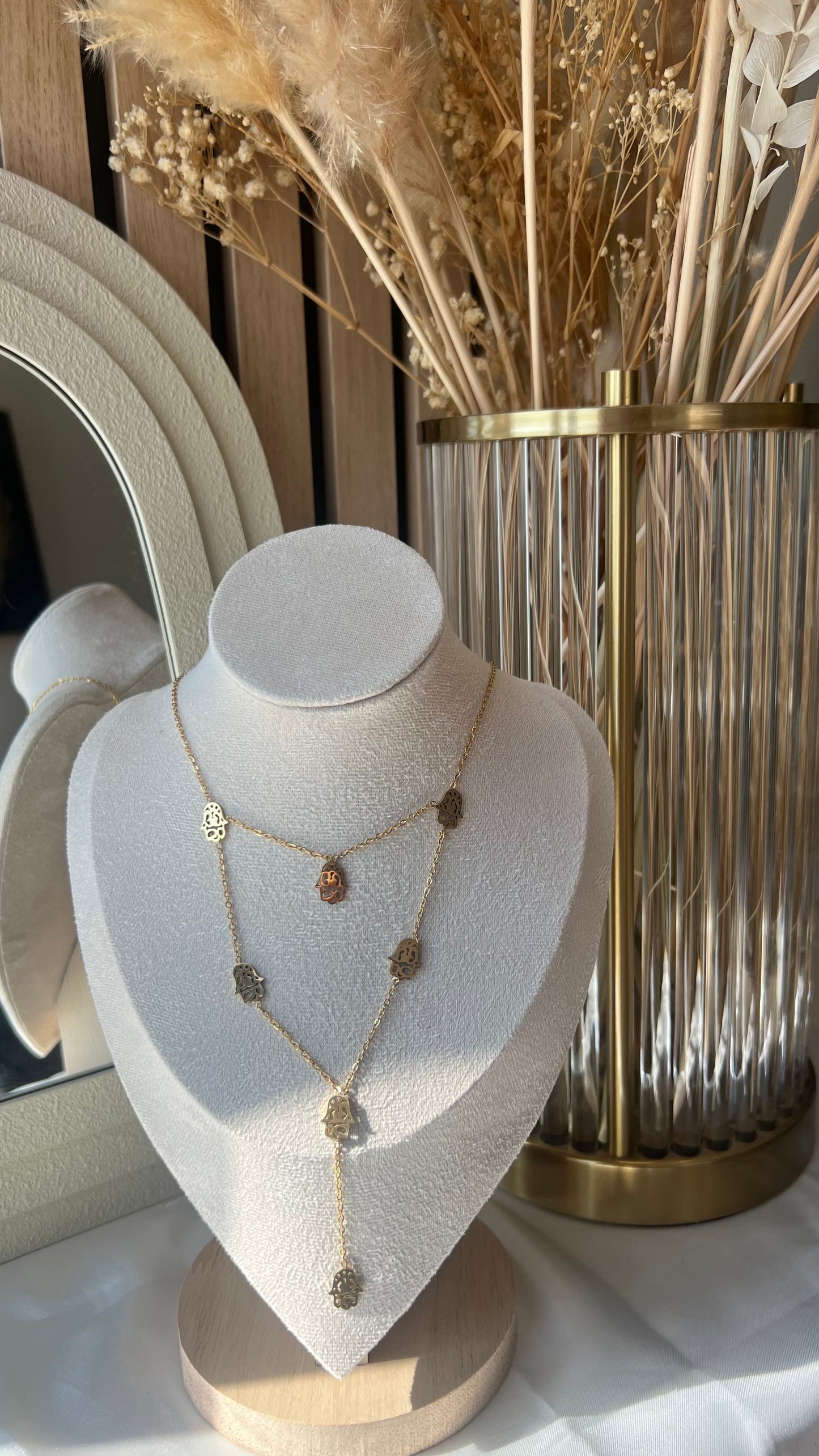 Main de Fatma - Collier en acier inoxydable