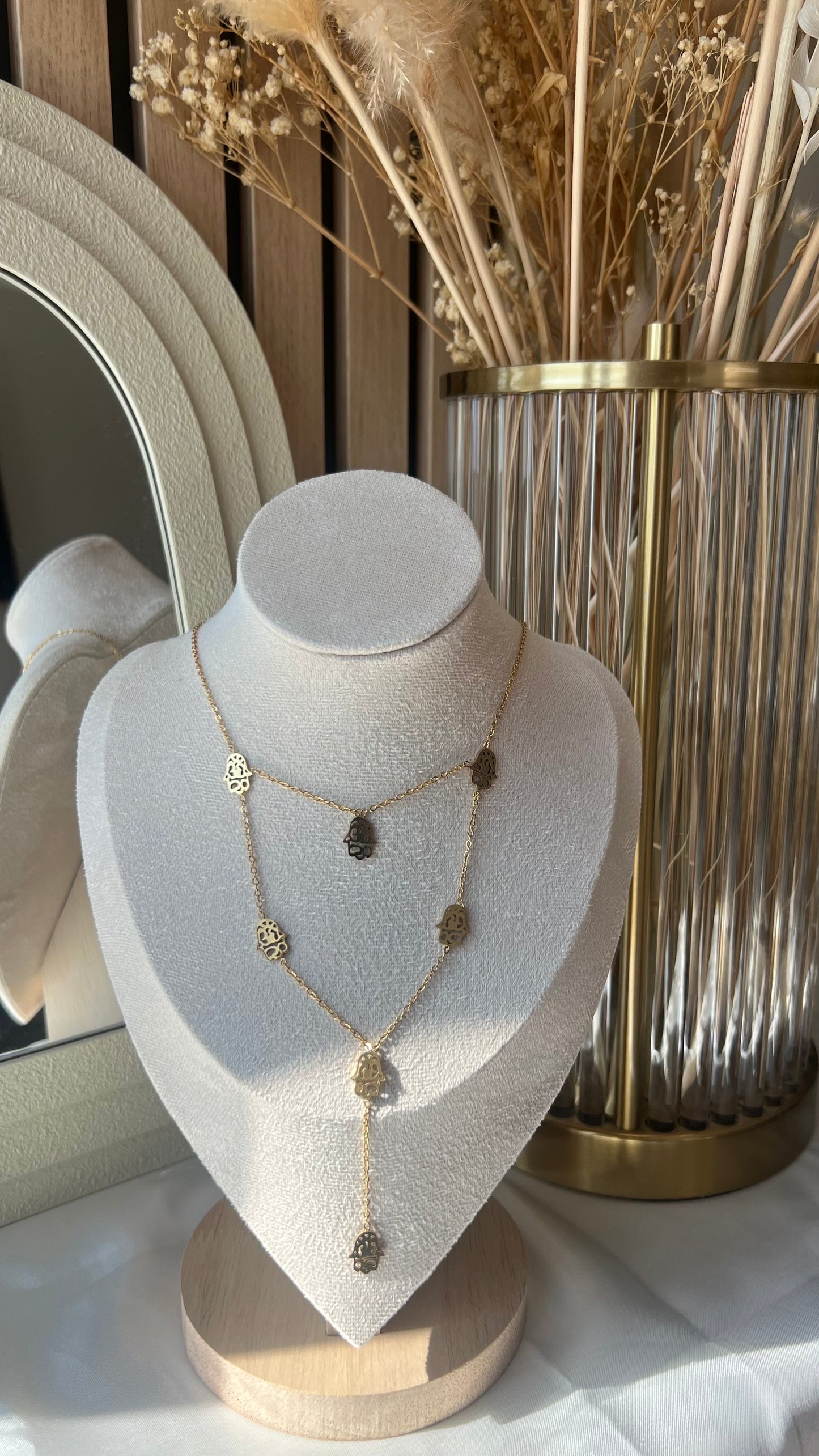 Main de Fatma - Collier en acier inoxydable