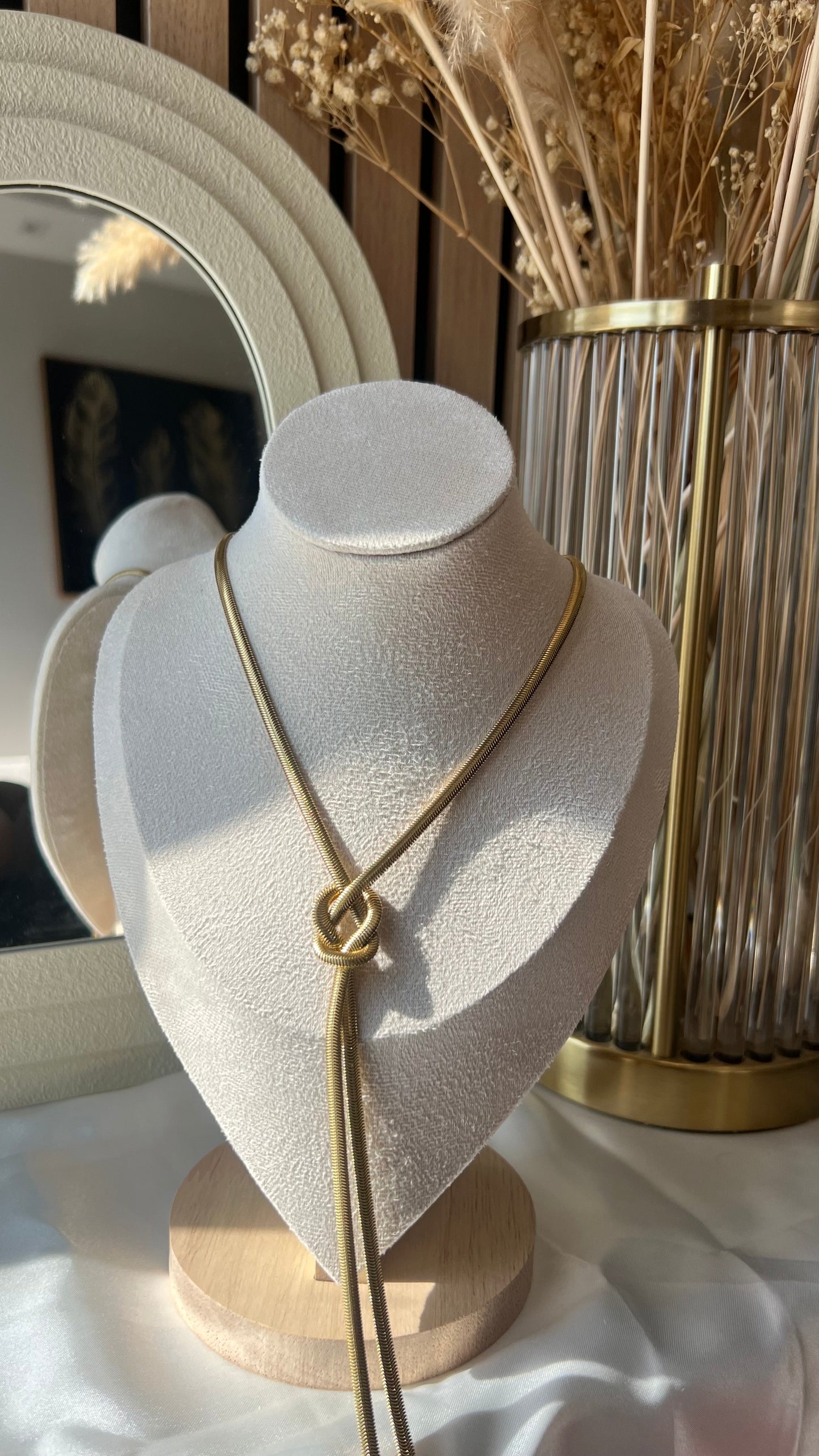 Noeud de grâce - Collier en acier inoxydable