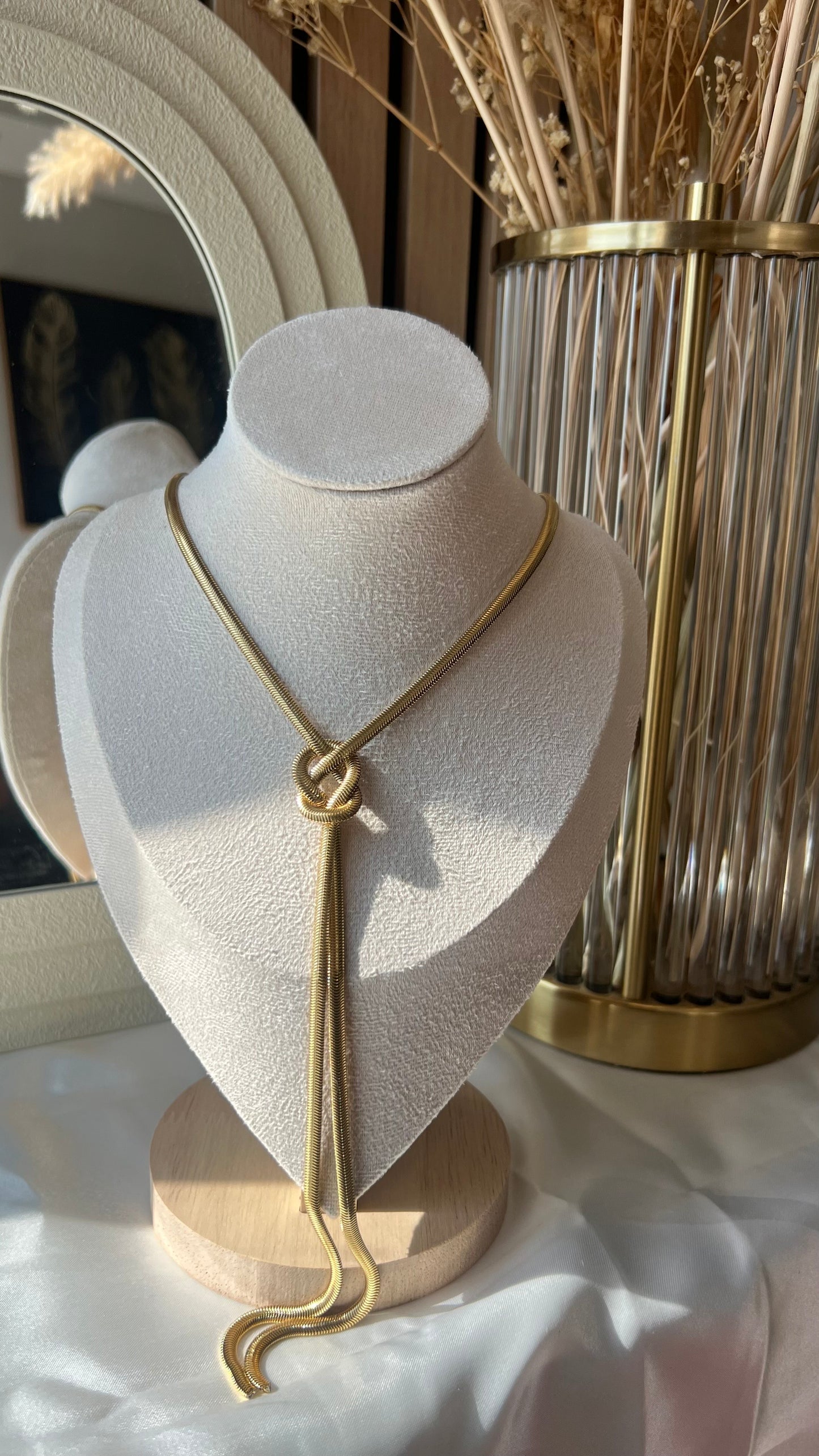 Noeud de grâce - Collier en acier inoxydable