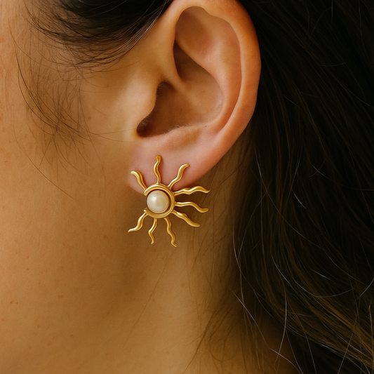 Salie - Boucles d'oreilles en acier inoxydable