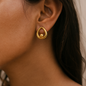 Élyne  - Boucles d'oreilles en acier inoxydable