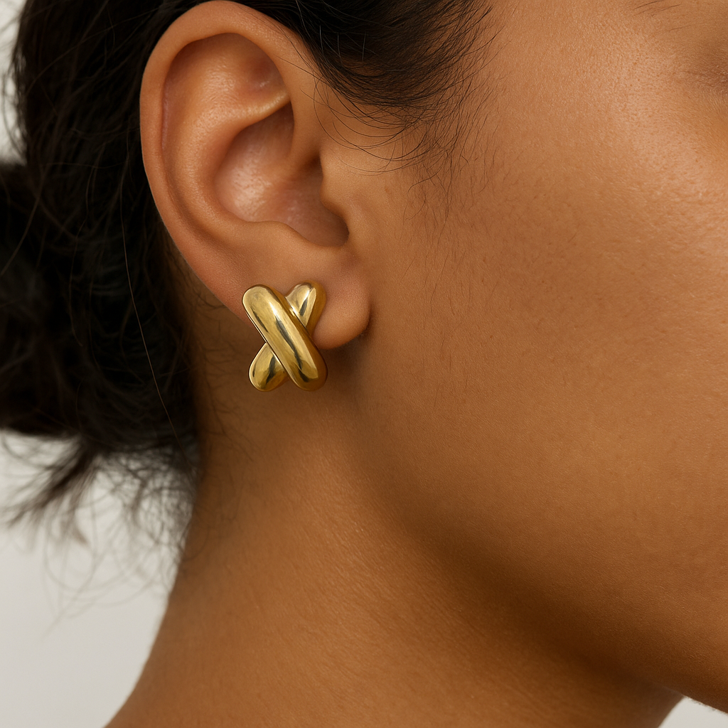 Noa - Boucles d'oreilles en acier inoxydable