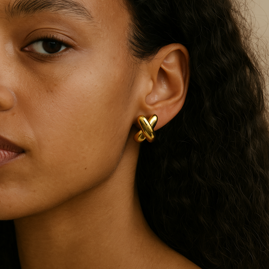 Noa - Boucles d'oreilles en acier inoxydable