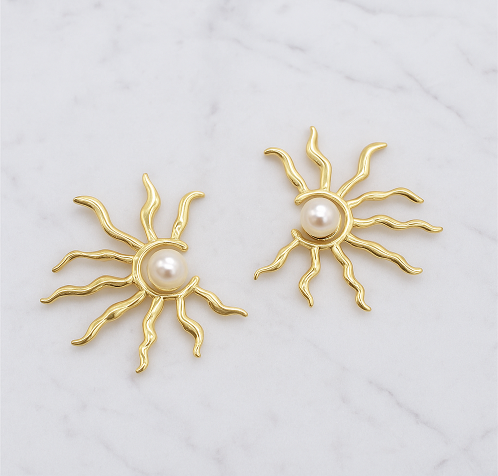 Salie - Boucles d'oreilles en acier inoxydable