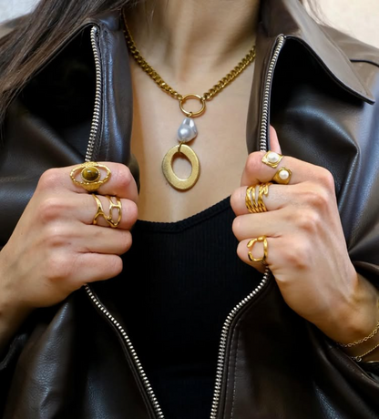 Aurélie - Bague en acier inoxydable