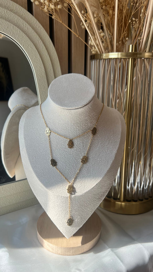 Main de Fatma - Collier en acier inoxydable