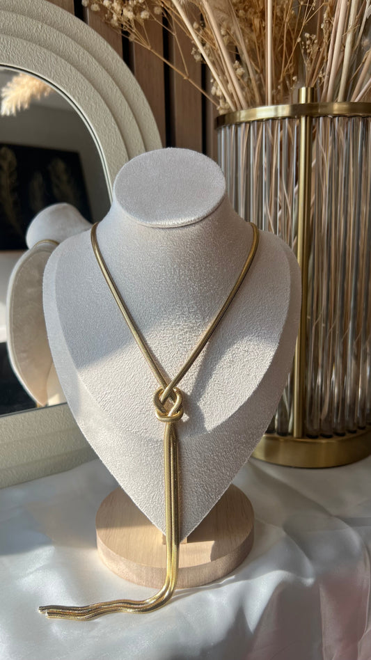 Noeud de grâce - Collier en acier inoxydable