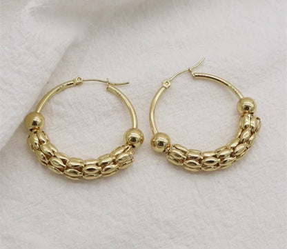 Lunara - Boucles d'oreilles en acier inoxydable