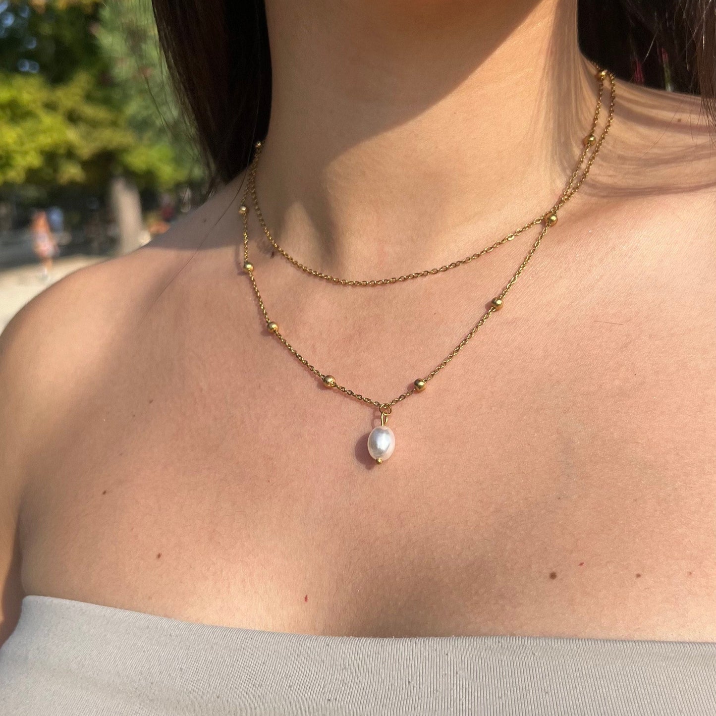 Perline - Collier en acier inoxydable
