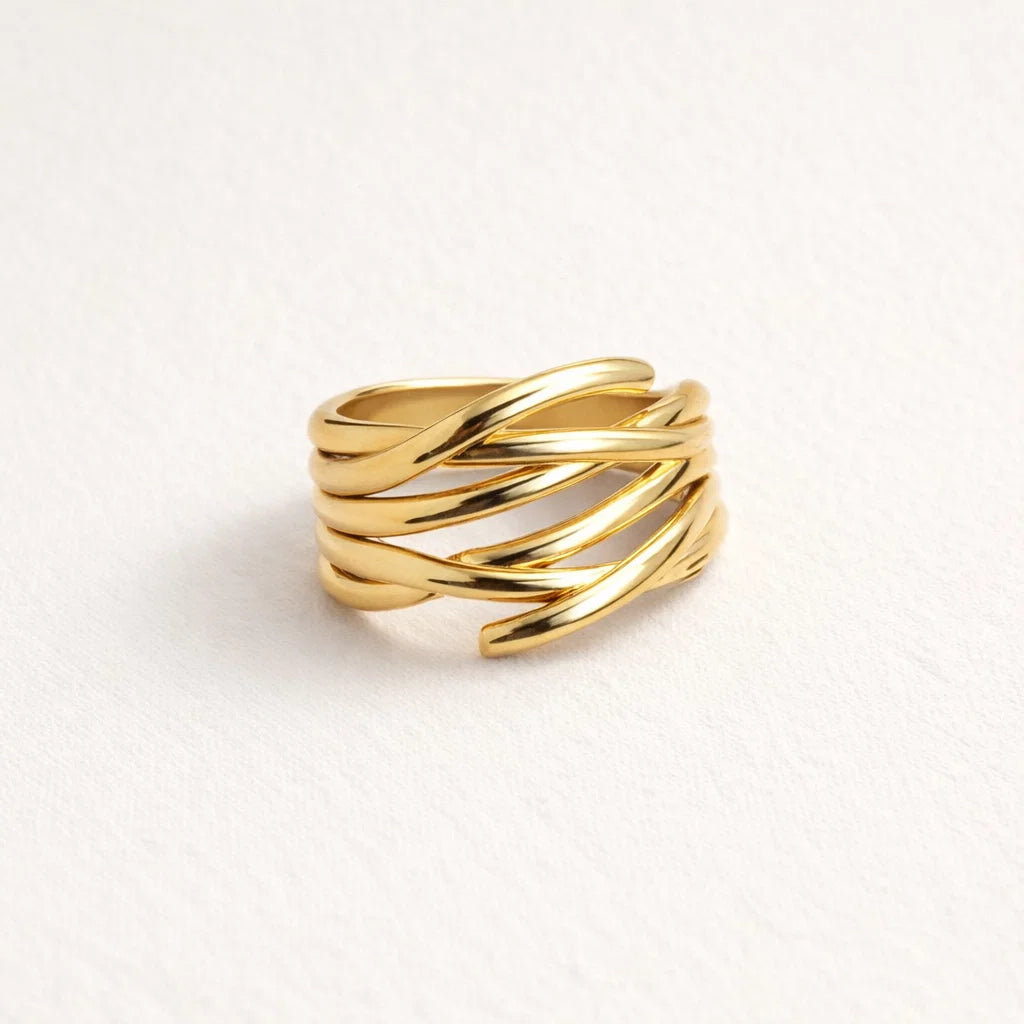 Aurélie - Bague en acier inoxydable