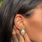 Lunaria - Boucles d'oreilles en acier inoxydable