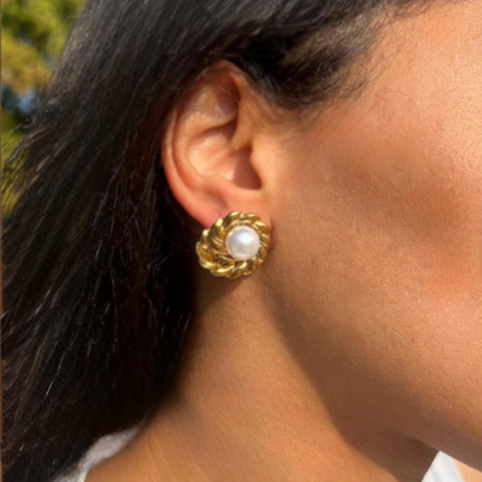 Pauline- Boucles d'oreilles en acier inoxydable
