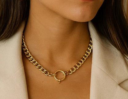 Aloria - Collier en acier inoxydable