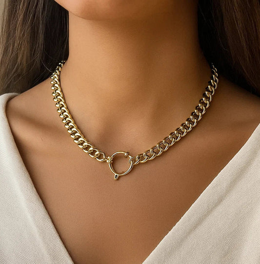 Aloria - Collier en acier inoxydable