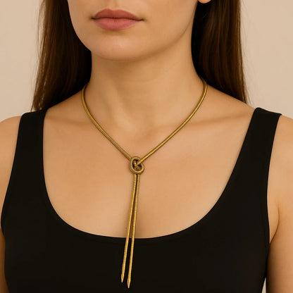 Noeud de grâce - Collier en acier inoxydable