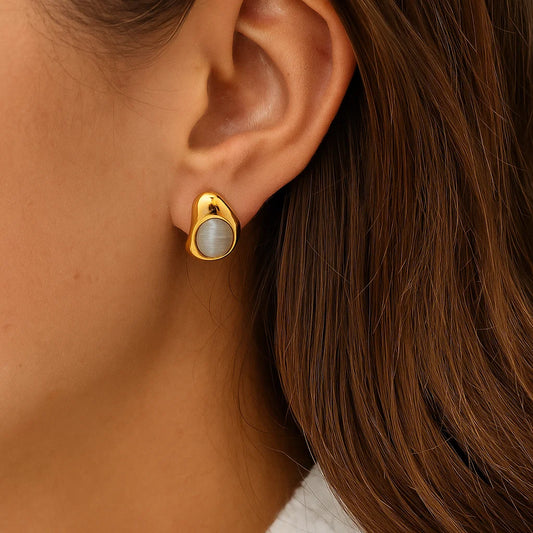 Nacara - Boucles d'oreilles en acier inoxydable