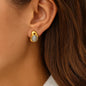 Nacara - Boucles d'oreilles en acier inoxydable