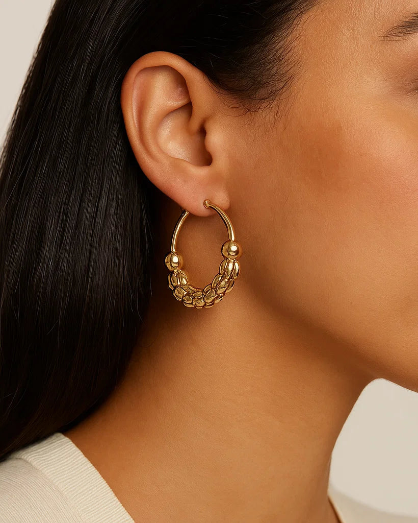Lunara - Boucles d'oreilles en acier inoxydable