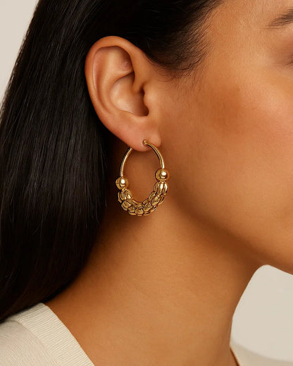 Lunara - Boucles d'oreilles en acier inoxydable